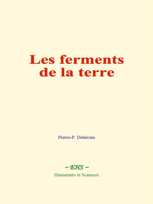 cover image of Les ferments de la terre